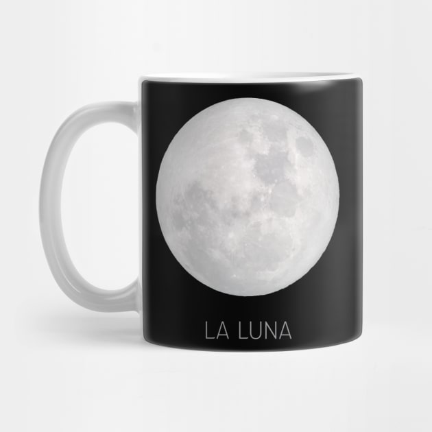 La Luna Full Moon Celestial Art Design by tortagialla